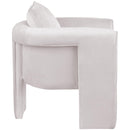  Manufacturer Color_Cream -- Sloan Cream Velvet Upholstered Accent Chair IMAGE 5