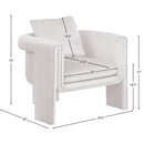  Manufacturer Color_Cream -- Sloan Cream Velvet Upholstered Accent Chair IMAGE 8