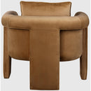  Manufacturer Color_Saddle -- Sloan Saddle Velvet Upholstered Accent Chair IMAGE 3