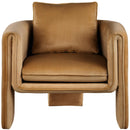  Manufacturer Color_Saddle -- Sloan Saddle Velvet Upholstered Accent Chair IMAGE 4