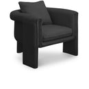  Manufacturer Color_Black -- Meridian Stylus Stationary Fabric Accent Chair IMAGE 1