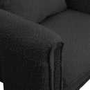  Manufacturer Color_Black -- Meridian Stylus Stationary Fabric Accent Chair IMAGE 7