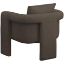  Manufacturer Color_Brown -- Stylus Brown Boucle Fabric Upholstered Accent Chair IMAGE 5