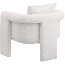 Meridian Stylus Cream Boucle Fabric Accent Chair IMAGE 5