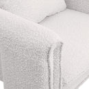  Manufacturer Color_Cream -- Stylus Cream Boucle Fabric Upholstered Accent Chair IMAGE 7