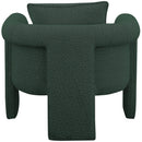  Manufacturer Color_Green -- Stylus Green Boucle Fabric Upholstered Accent Chair IMAGE 3