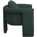  Manufacturer Color_Green -- Stylus Green Boucle Fabric Upholstered Accent Chair IMAGE 6