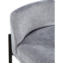  Color_Grey -- Burton Grey Chenille Fabric Upholstered Counter Stool IMAGE 7