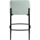 Meridian Burton Mint Chenille Fabric Stool IMAGE 3
