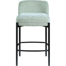  Color_Mint -- Burton Mint Chenille Fabric Upholstered Counter Stool IMAGE 4