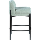  Color_Mint -- Burton Mint Chenille Fabric Upholstered Counter Stool IMAGE 5