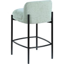  Color_Mint -- Burton Mint Chenille Fabric Upholstered Counter Stool IMAGE 6