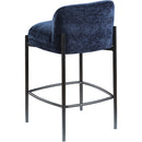  Color_Navy -- Burton Navy Chenille Fabric Upholstered Counter Stool IMAGE 6