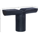  Meridian Tee Black Acacia Wood Console Table IMAGE 9