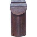 Meridian Tee Brown Acacia Wood Console Table IMAGE 4