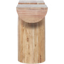  Meridian Tee Oak Acacia Wood Console Table IMAGE 4