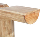  Meridian Tee Oak Acacia Wood Console Table IMAGE 5