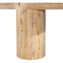  Meridian Tee Oak Acacia Wood Console Table IMAGE 6
