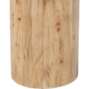  Meridian Tee Oak Acacia Wood Console Table IMAGE 7