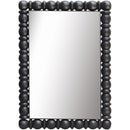  Meridian Aubrey Black Acacia Wood Frame Mirror IMAGE 3