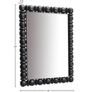  Meridian Aubrey Black Acacia Wood Frame Mirror IMAGE 8
