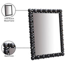  Meridian Aubrey Black Acacia Wood Frame Mirror IMAGE 9