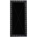  Meridian Aubrey Black Acacia Wood Frame Mirror IMAGE 4