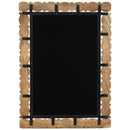  Meridian Aubrey Brown Acacia Wood Frame Mirror IMAGE 4