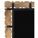  Meridian Aubrey Brown Acacia Wood Frame Mirror IMAGE 7