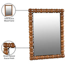 Meridian Aubrey Brown Acacia Wood Frame Mirror IMAGE 9