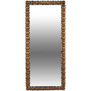  Meridian Aubrey Brown Acacia Wood Frame Mirror IMAGE 3