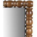  Meridian Aubrey Brown Acacia Wood Frame Mirror IMAGE 5