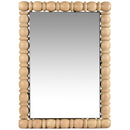  Meridian Aubrey Bleached Acacia Wood Frame Mirror IMAGE 3
