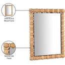  Meridian Aubrey Bleached Acacia Wood Frame Mirror IMAGE 9
