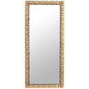  Meridian Aubrey Bleached Acacia Wood Frame Mirror IMAGE 3
