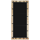  Meridian Aubrey Bleached Acacia Wood Frame Mirror IMAGE 4