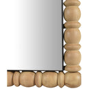  Meridian Aubrey Bleached Acacia Wood Frame Mirror IMAGE 6