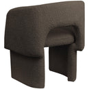  Color_Brown -- Emmet Brown Boucle Fabric Upholstered Dining / Accent Chair IMAGE 5