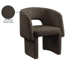 Meridian Emmet Brown Boucle Fabric Dining Chair / Accent Chair IMAGE 9