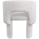  Color_Cream -- Emmet Cream Boucle Fabric Upholstered Dining / Accent Chair IMAGE 3