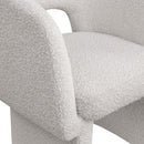  Color_Cream -- Emmet Cream Boucle Fabric Upholstered Dining / Accent Chair IMAGE 7
