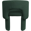  Color_Green -- Emmet Green Boucle Fabric Upholstered Dining / Accent Chair IMAGE 3