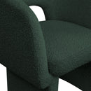  Color_Green -- Emmet Green Boucle Fabric Upholstered Dining / Accent Chair IMAGE 7