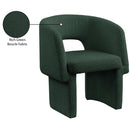  Color_Green -- Emmet Green Boucle Fabric Upholstered Dining / Accent Chair IMAGE 9