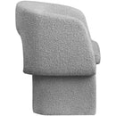 Color_Grey -- Emmet Grey Boucle Fabric Upholstered Dining / Accent Chair IMAGE 6