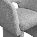  Color_Grey -- Emmet Grey Boucle Fabric Upholstered Dining / Accent Chair IMAGE 7