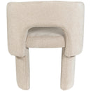 Meridian Emmet Beige Chenille Fabric Dining Chair / Accent Chair IMAGE 3