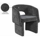  Color_Black -- Emmet Black Chenille Fabric Upholstered Dining / Accent Chair IMAGE 10