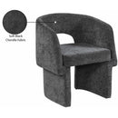 Meridian Emmet Black Chenille Fabric Dining Chair / Accent Chair IMAGE 10