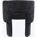  Color_Black -- Emmet Black Chenille Fabric Upholstered Dining / Accent Chair IMAGE 3